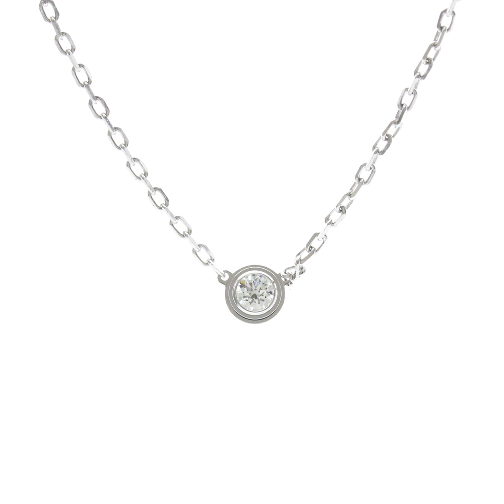 CARTIER 18k Silver Diamond Necklace